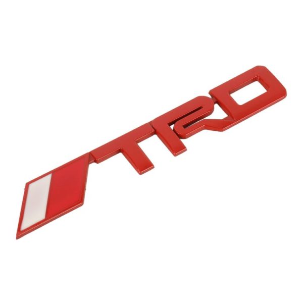 Car TRD Pattern Metal Personalized Decorative Stickers, Size: 14.8x2.8x0.3cm (Red) - Image 2