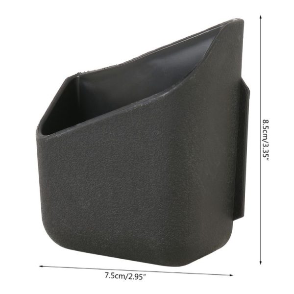KMS-933 1 Pair Car Multifunctional Adhesive Storage Box Glasses Cellphone Storage Box (Black) - Image 2