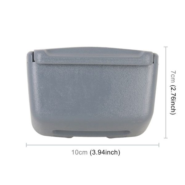 HT-0188 Car Air Outlet Ashtray Storage Box Auto Side Door Hanging Garbage Glove Box (Grey) - Image 3