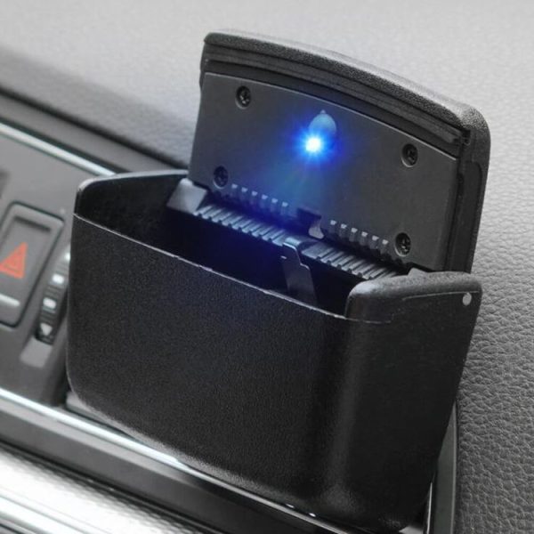 HT-0188 Car Air Outlet Ashtray Storage Box Auto Side Door Hanging Garbage Glove Box (Grey) - Image 7