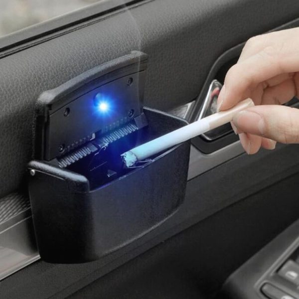 HT-0188 Car Air Outlet Ashtray Storage Box Auto Side Door Hanging Garbage Glove Box (Grey) - Image 8