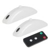 H901 2pcs / Pack Car Remote Pilot Light Warning Light Dual Flash Light (White)