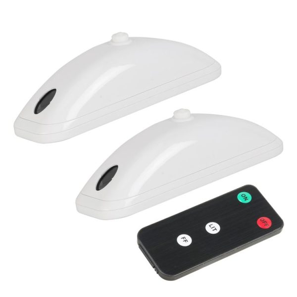 H901 2pcs / Pack Car Remote Pilot Light Warning Light Dual Flash Light (White)