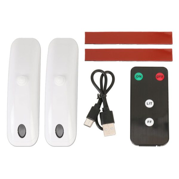H901 2pcs / Pack Car Remote Pilot Light Warning Light Dual Flash Light (White) - Image 3