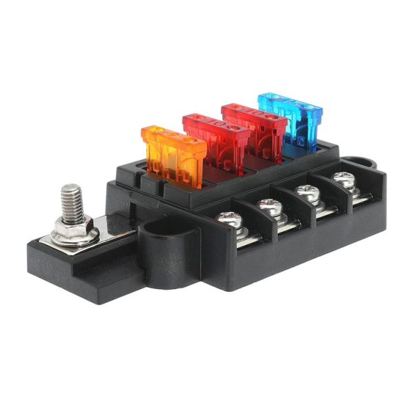 4 Way Fuse Block with Fuses and Terminals - Image 6