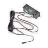 3 in 1 DC5-50V Car High-precision Electronic LED Luminous Clock + Thermometer + Voltmeter (Red) - Image 3