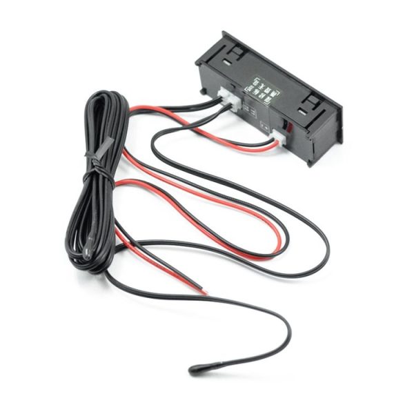 3 in 1 DC5-50V Car High-precision Electronic LED Luminous Clock + Thermometer + Voltmeter (Red) - Image 3