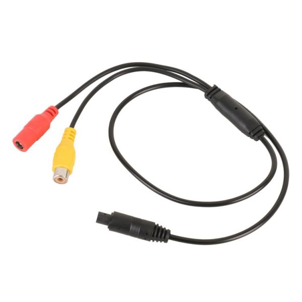 Car Rear View Camera 4 Pin Male to CVBS RCA Female Video Adapter Cable - Image 2