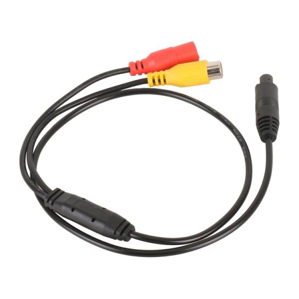 Car Rear View Camera 4 Pin Male to CVBS RCA Female Video Adapter Cable - Image 3