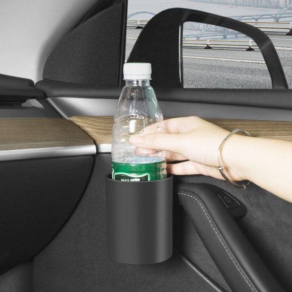 Tesla Model Y / 3 2pcs / Set Car Door Main Driver & Co-pilot Water Cup Storage Holder