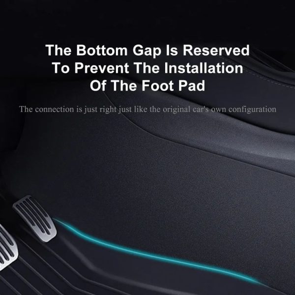 Tesla Model Y 2pcs / Set Car Center Console Inside Leather Anti-kick Pad - Image 7