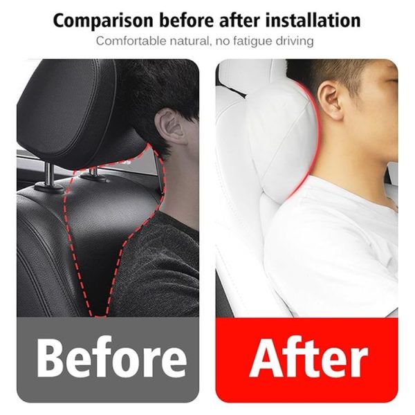 Tesla Model 3 / Y Car Seat Neck Protector Headrest (Black) - Image 4