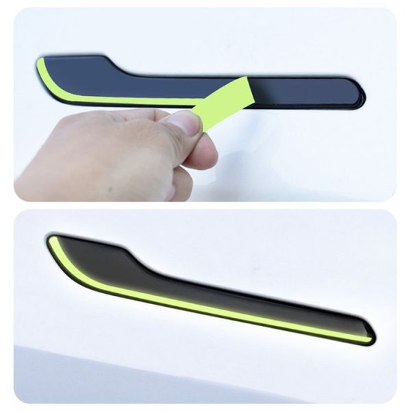 Tesla Model 3 / Y 4pcs / Set Car Door Handle Luminous Decorative Sticker - Image 6