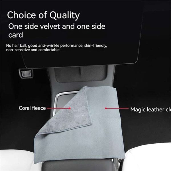 Tesla General Car Microfiber Towel Cleaning Rag, Style: No LOGO, Size: 30 x 30cm - Image 5