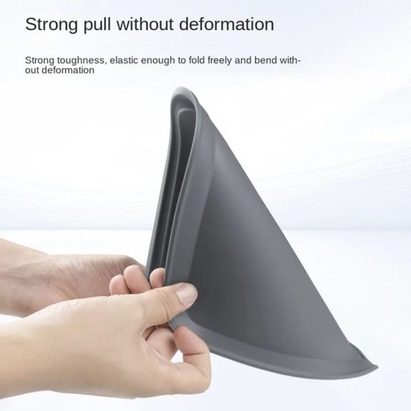Tesla Model 3 / Y Car Center Console Silicone Anti-slip Protective Mat (Black) - Image 7