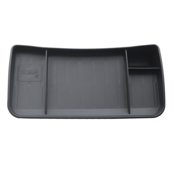 Tesla Model Y / 3 Car Tissue Box Central Control Screen Hidden ETC Storage Box (Black)