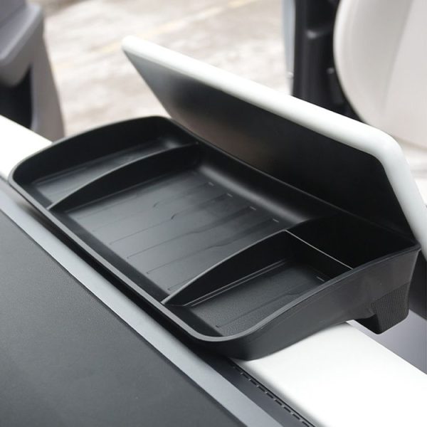 Tesla Model Y / 3 Car Tissue Box Central Control Screen Hidden ETC Storage Box (Black) - Image 6