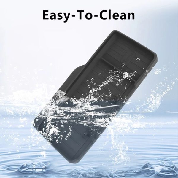 Tesla Model Y / 3 Car Central Control Screen Hidden ETC Silicone Storage Box (Black) - Image 6