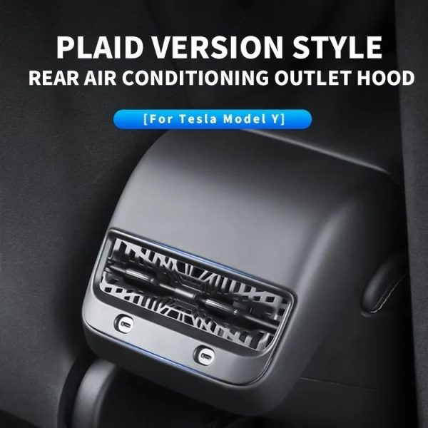 Tesla Model Y 2021-2023 Car Rear Air Conditioning Outlet Protective Cover - Image 3
