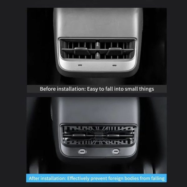 Tesla Model Y 2021-2023 Car Rear Air Conditioning Outlet Protective Cover - Image 5