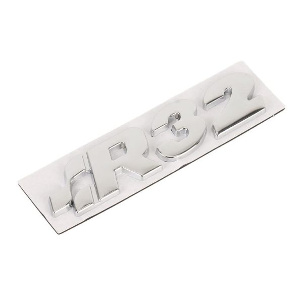 Car R32 Pattern 3D Metal Personalized Decorative Stickers, Size: 10.5 x 3 x 0.5cm (Silver) - Image 2