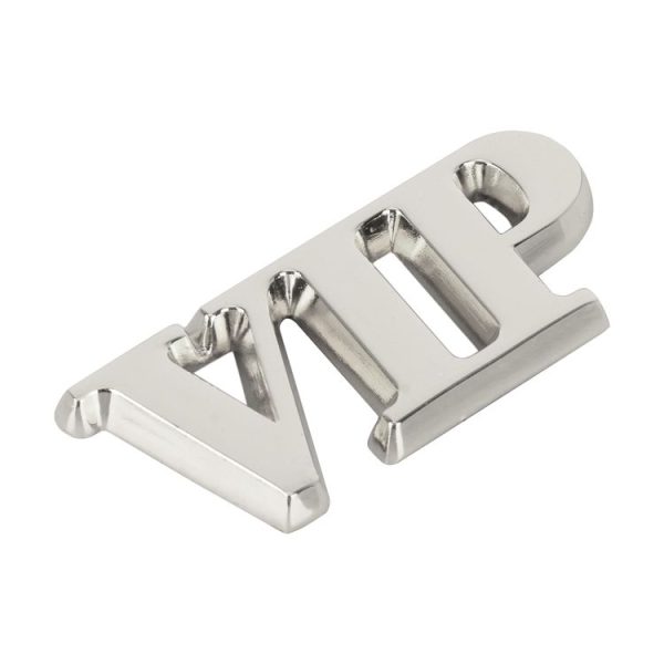 Car One-Piece VIP Metal Personalized Decorative Stickers, Size: 5.5x2.5x0.5cm (Silver) - Image 2