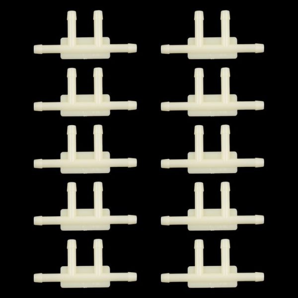 10pcs / Bag Car Dual T Type Wiper Spray Nozzle Water Pipe Connection Tube