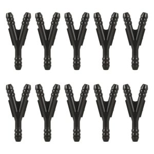 10pcs / Bag Car Y Type Wiper Spray Nozzle Water Pipe Connection Tube
