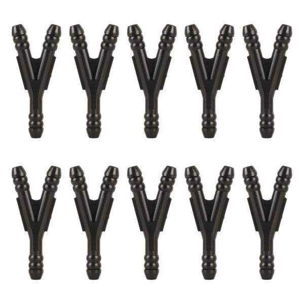 10pcs / Bag Car Y Type Wiper Spray Nozzle Water Pipe Connection Tube