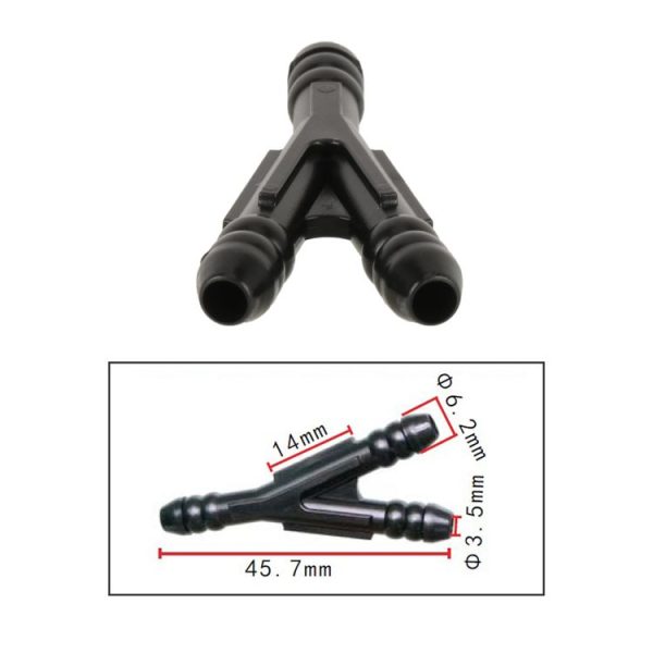 10pcs / Bag Car Y Type Wiper Spray Nozzle Water Pipe Connection Tube - Image 4