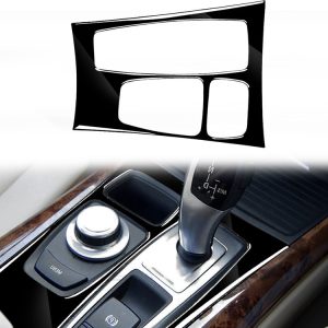 Car Right Drive Gear Panel Decorative Sticker for BMW X5 E70 2008-2013 / X6 E71 2009-2014, Basic Version (Black)