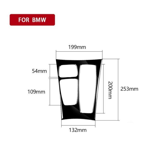 Car Right Drive Gear Panel Decorative Sticker for BMW X5 E70 2008-2013 / X6 E71 2009-2014, Basic Version (Black) - Image 5