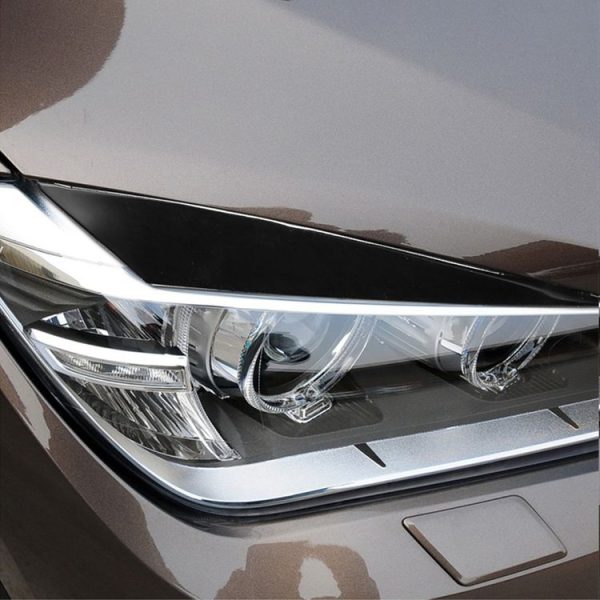 Pair Car Lamp Eyebrow Soft Decorative Sticker for BMW X1 E842 2009-2014 (Black) - Image 6