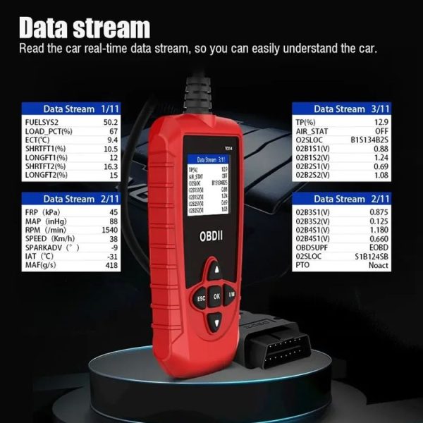 V314 Car OBD Diagnostic Instrument Fault Clear Code Reader - Image 10