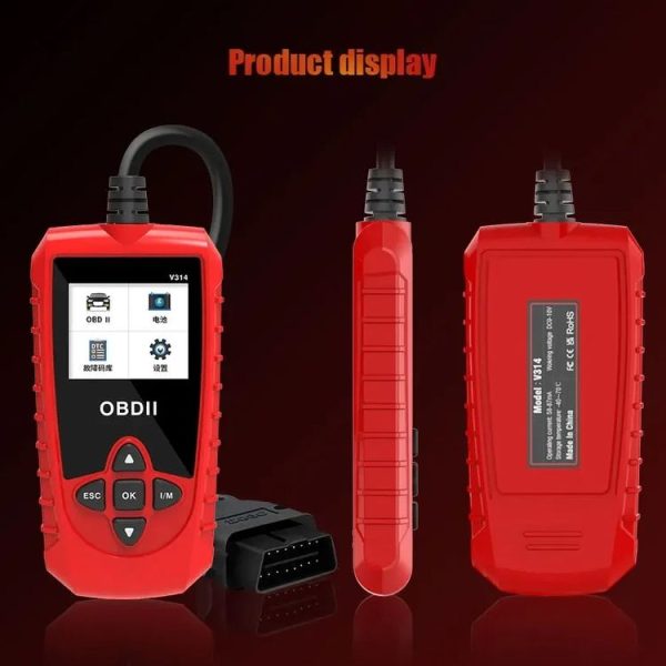 V314 Car OBD Diagnostic Instrument Fault Clear Code Reader - Image 12