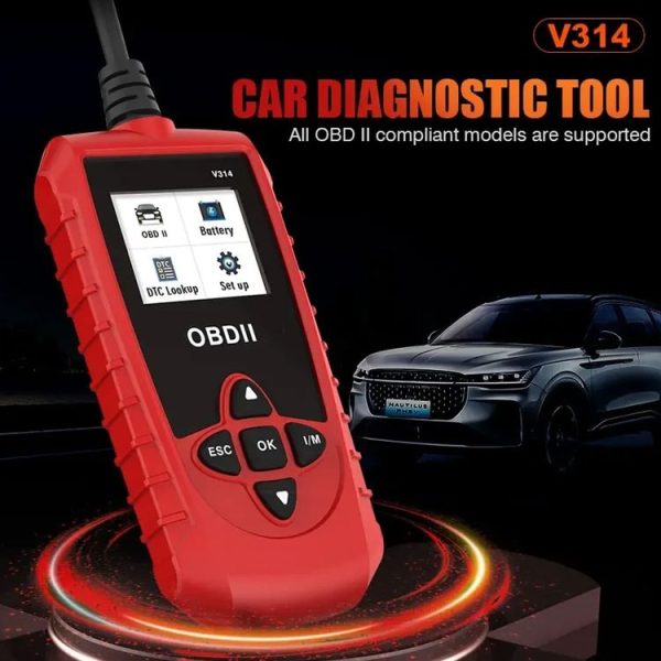 V314 Car OBD Diagnostic Instrument Fault Clear Code Reader - Image 2