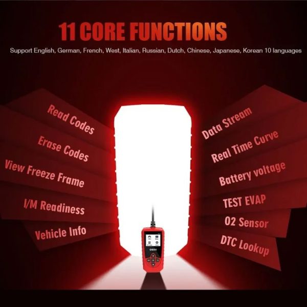 V314 Car OBD Diagnostic Instrument Fault Clear Code Reader - Image 3