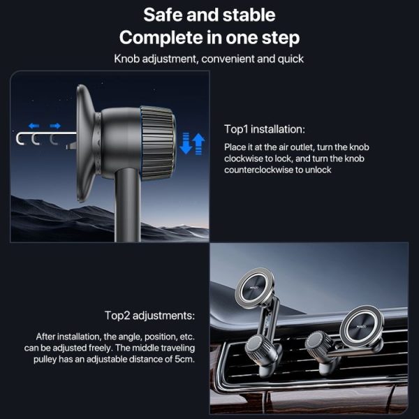 Yesido C168 MagSafe Magnetic Car Air Vent Phone Holder - Image 11