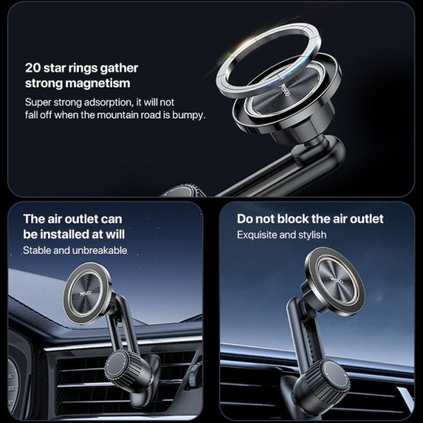 Yesido C168 MagSafe Magnetic Car Air Vent Phone Holder - Image 3
