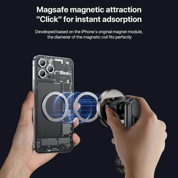 Yesido C168 MagSafe Magnetic Car Air Vent Phone Holder - Image 6