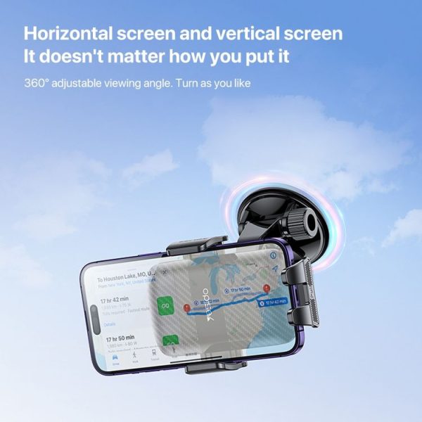 Yesido C175 Mini Suction Cup Type Mechanical Phone Clip Car Holder - Image 8