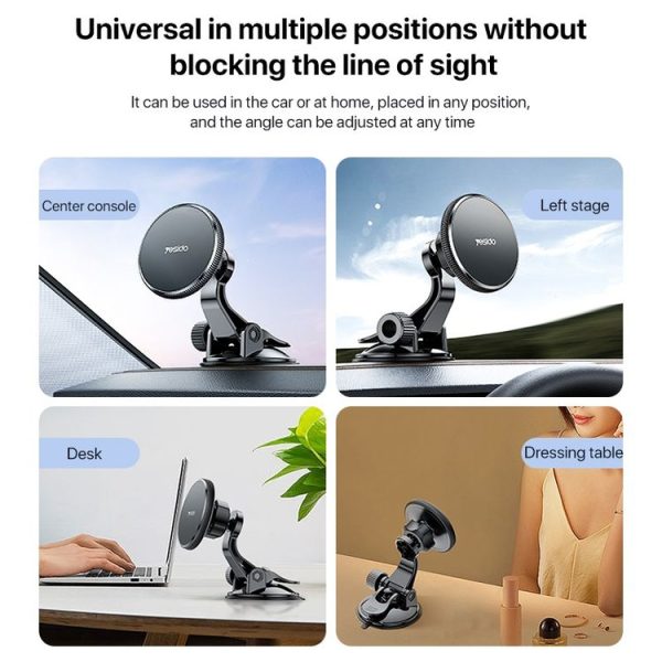 Yesido C177 Mini Suction Cup Type Magsafe Magnetic Car Holder - Image 4