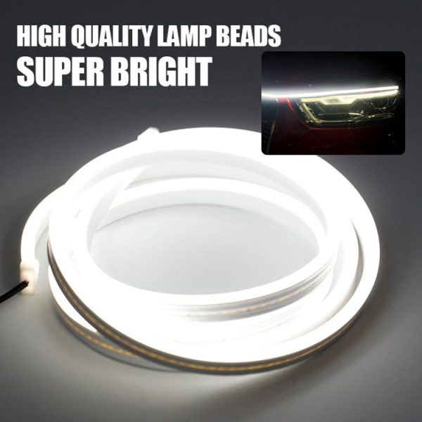 1.8m Car Daytime Running Super Bright Decorative LED Atmosphere Light (Yellow Light) - Image 6