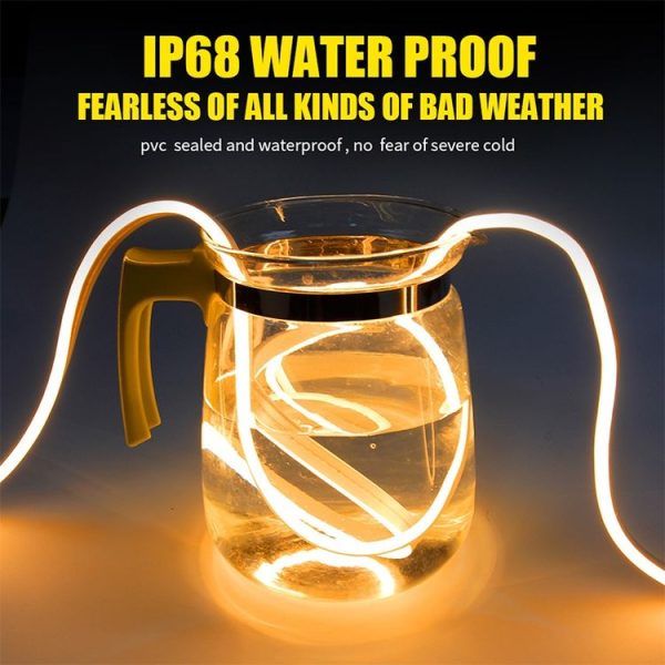 1.8m Car Daytime Running Super Bright Decorative LED Atmosphere Light (Yellow Light) - Image 8
