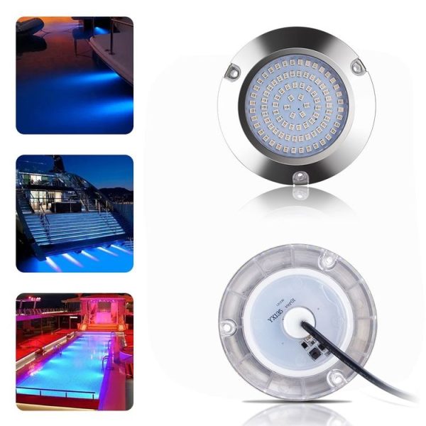 Ship / Yacht 10-30V 90LEDs Waterproof Stainless Steel Underwater Light (Blue Light) - Image 3