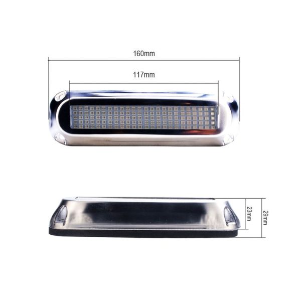 Ship / Yacht 10-30V 120LEDs Waterproof Stainless Steel Underwater Light (Blue Light) - Image 2