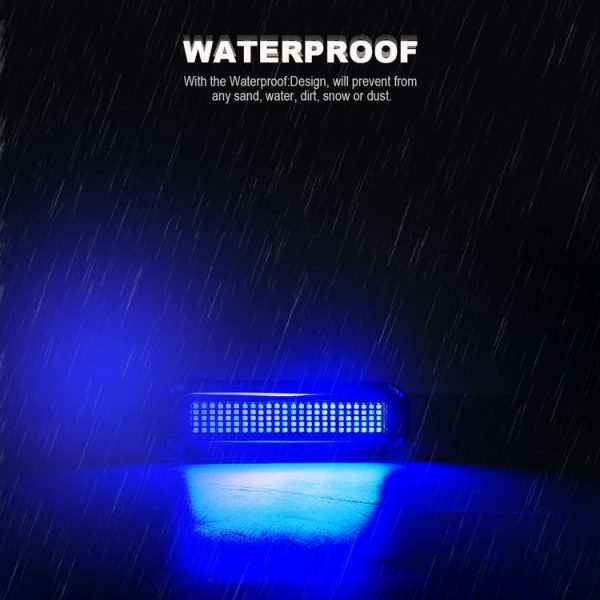 Ship / Yacht 10-30V 120LEDs Waterproof Stainless Steel Underwater Light (Blue Light) - Image 6