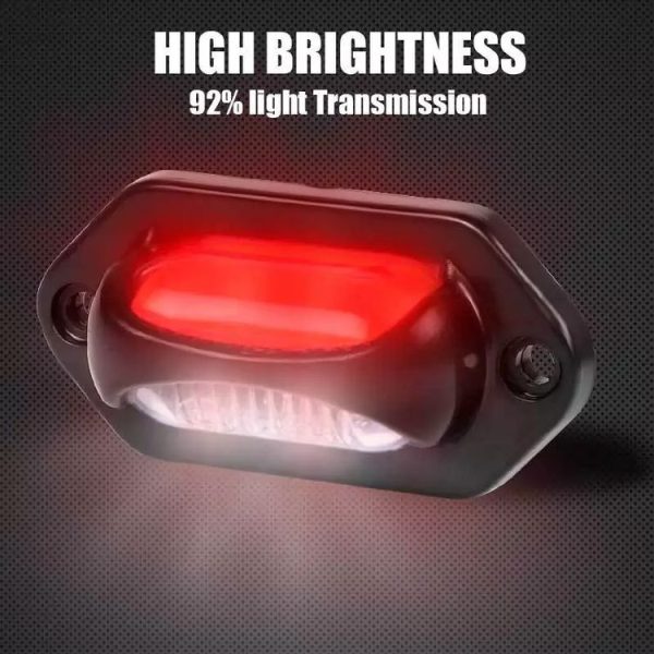 2pcs Car / Truck 12-24V 8LEDs Dual Color Side Marker Indicator Lights Bulb Lamp - Image 5