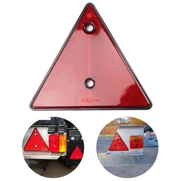 Trucks Trailers RV Triangular Red Reflector