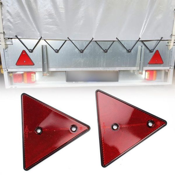 Trucks Trailers RV Triangular Red Reflector - Image 3